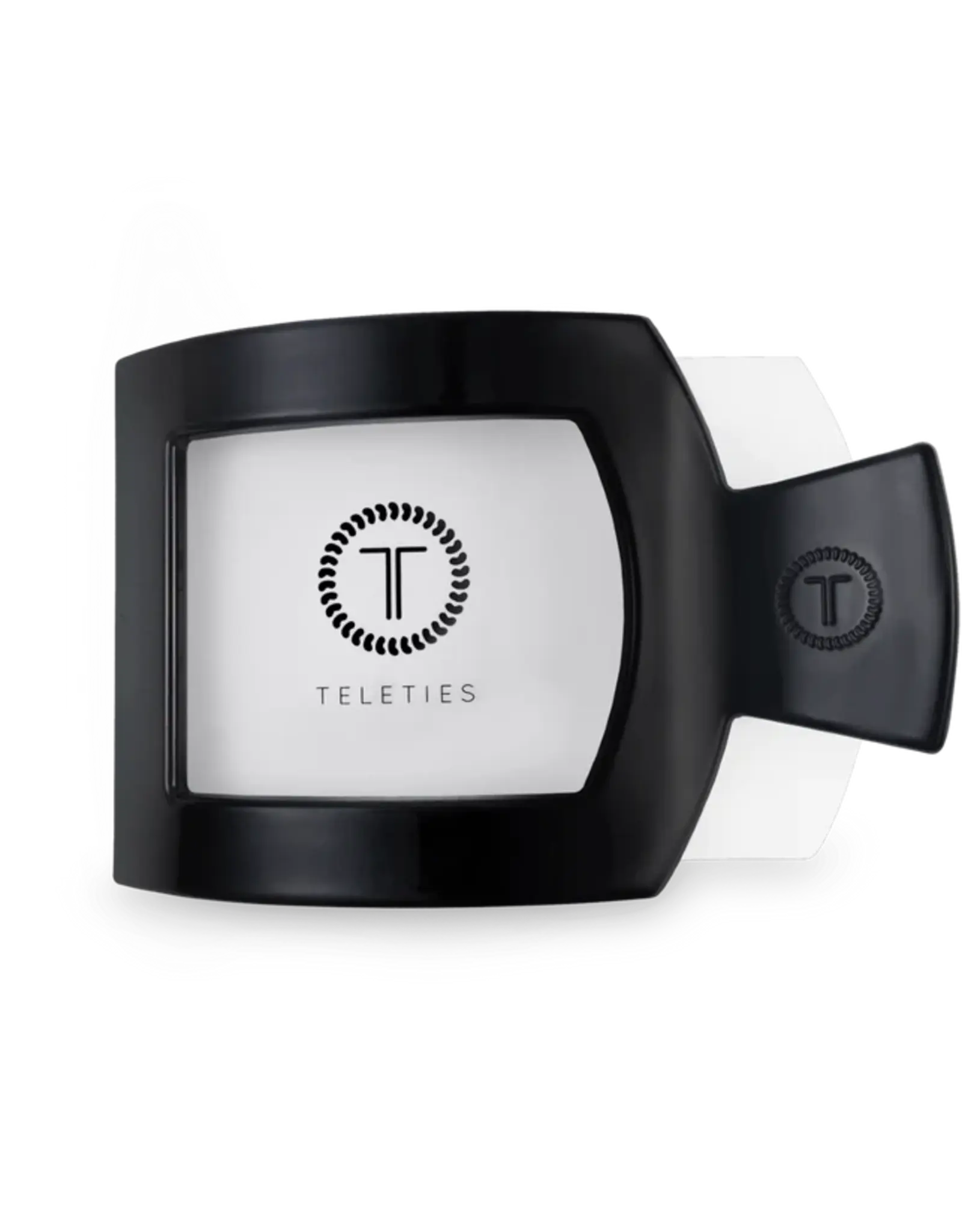 Teleties Flat Square Clip Jet Black MD