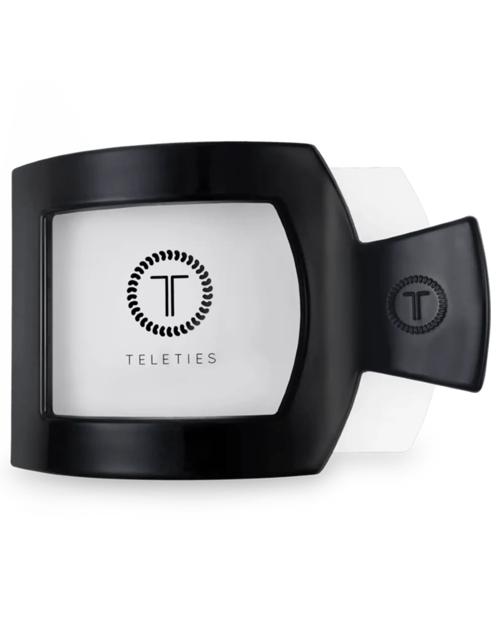 Teleties Flat Square Clip Jet Black LG