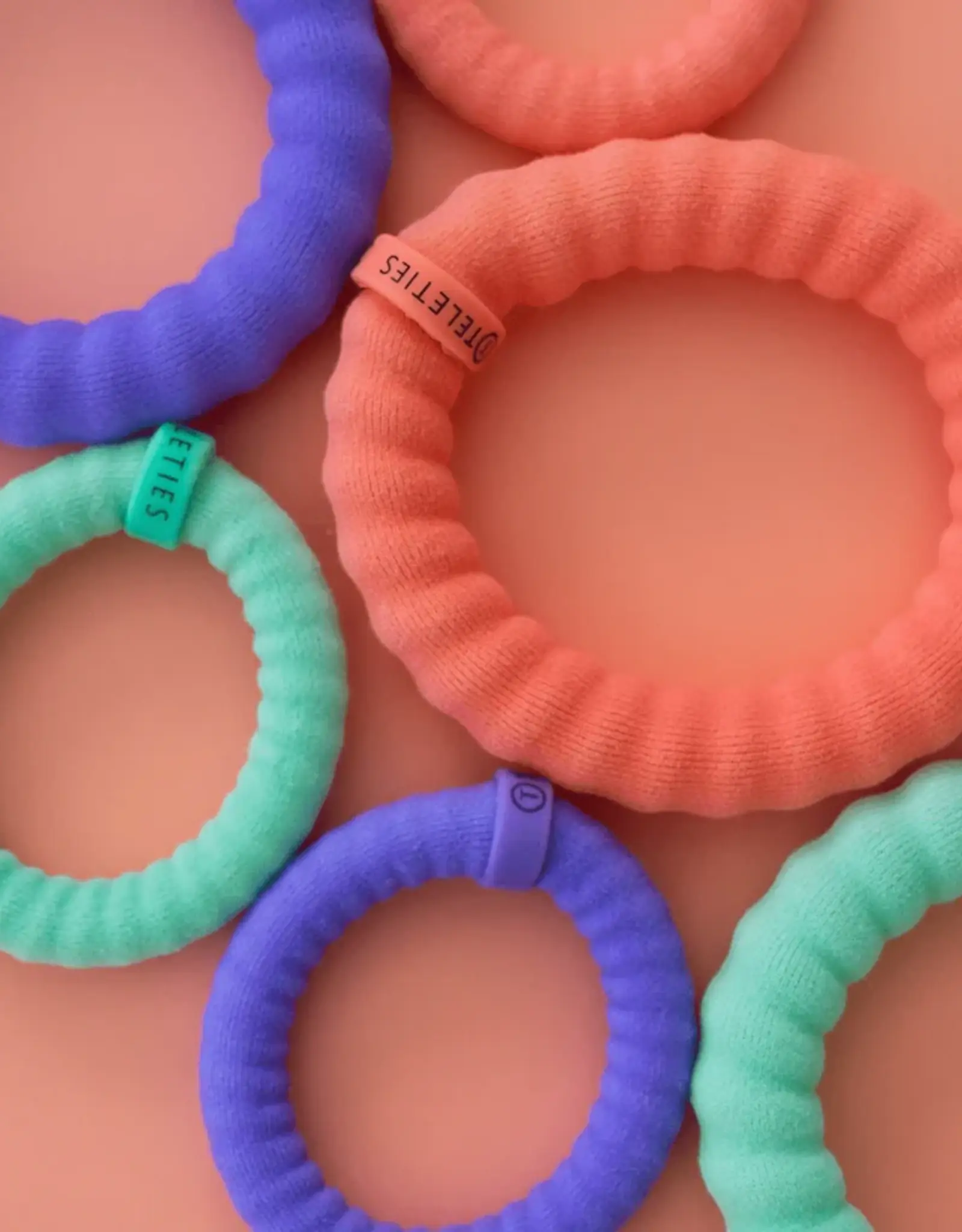 Teleties 3pk Color Rush Nylon SM