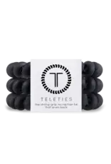 Teleties 3pk Jet Black Large Hair Ties