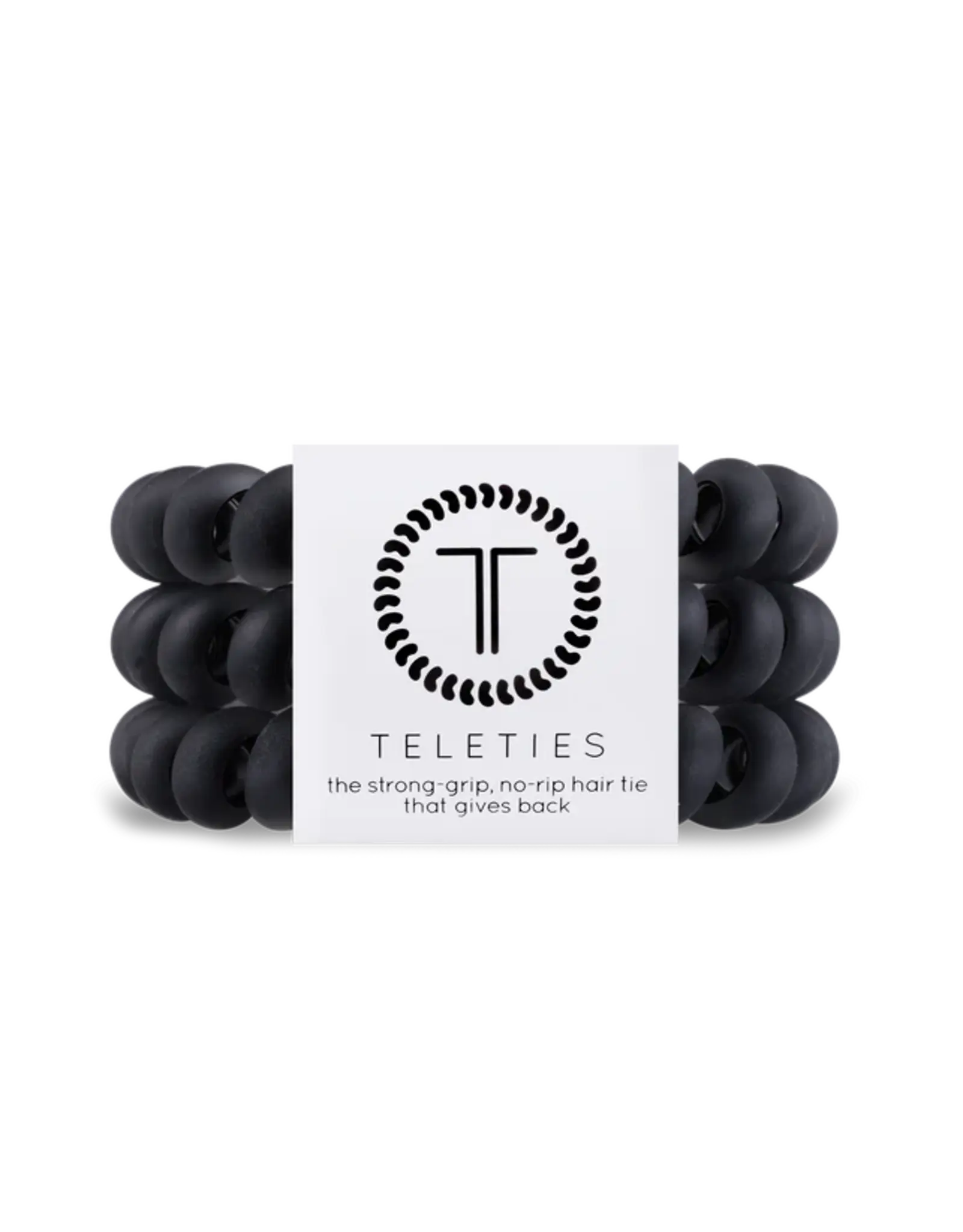 Teleties 3pk Jet Black Large Hair Ties