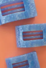 Teleties Flat Rectangle Clip Blue Lagoon MD