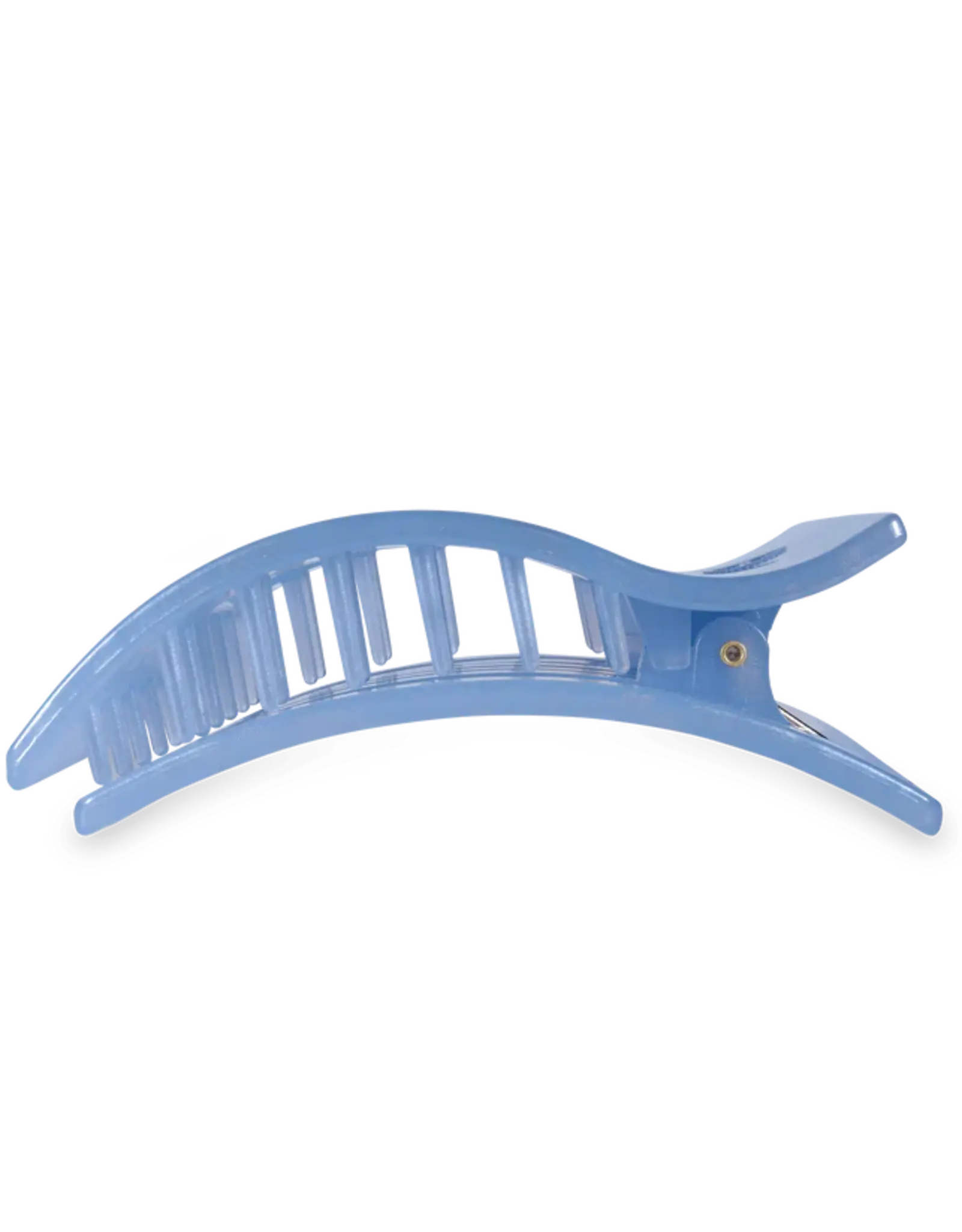 Teleties Flat Rectangle Clip Blue Lagoon LG