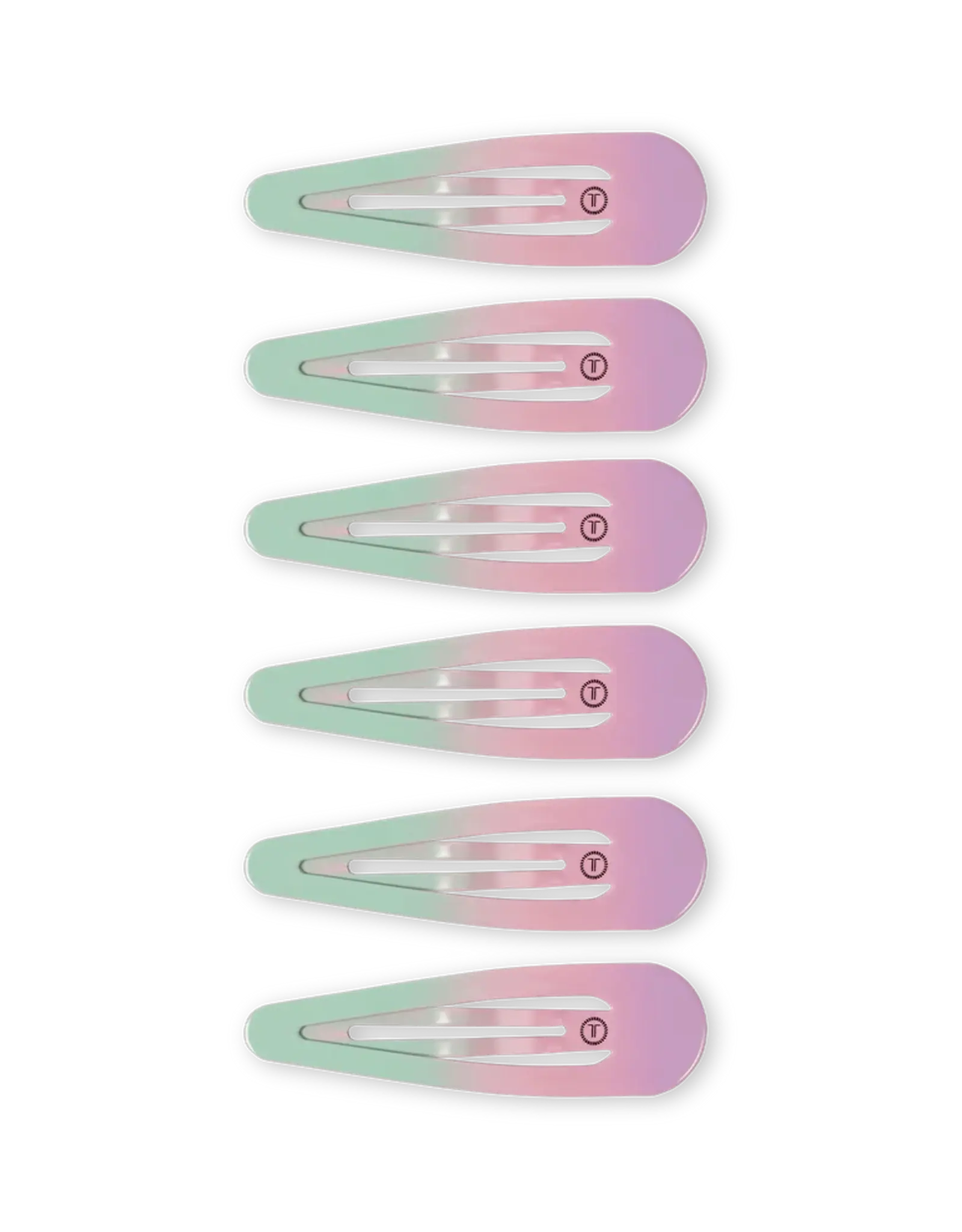 Teleties Snap Clip Aquaviolet 6 Count