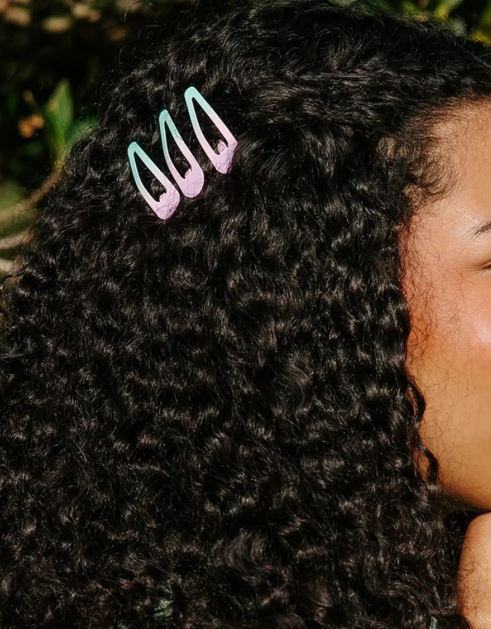 Teleties Snap Clip Aquaviolet 6 Count