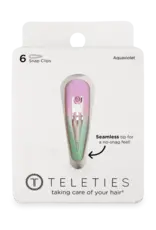 Teleties Snap Clip Aquaviolet 6 Count