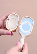 Teleties Mini Detangler Brush For Medium Hair-Tan