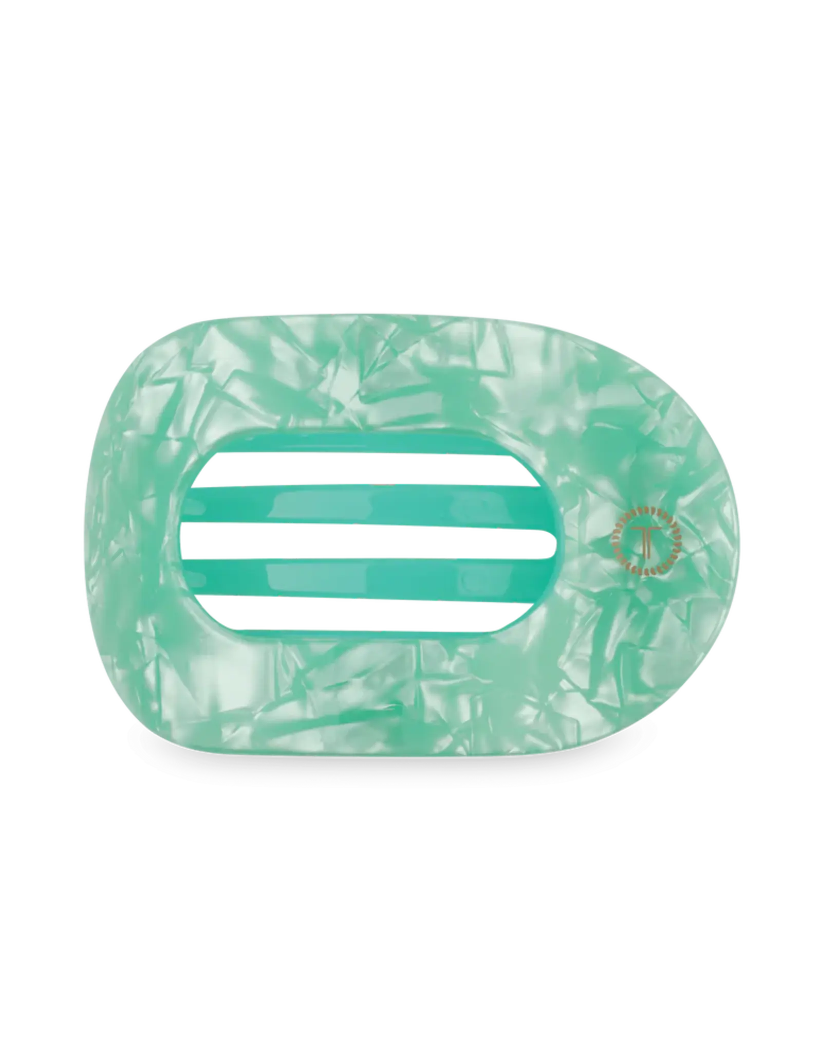 Teleties Flat Round Clip Spring Splash MD