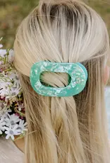 Teleties Flat Round Clip Spring Splash MD