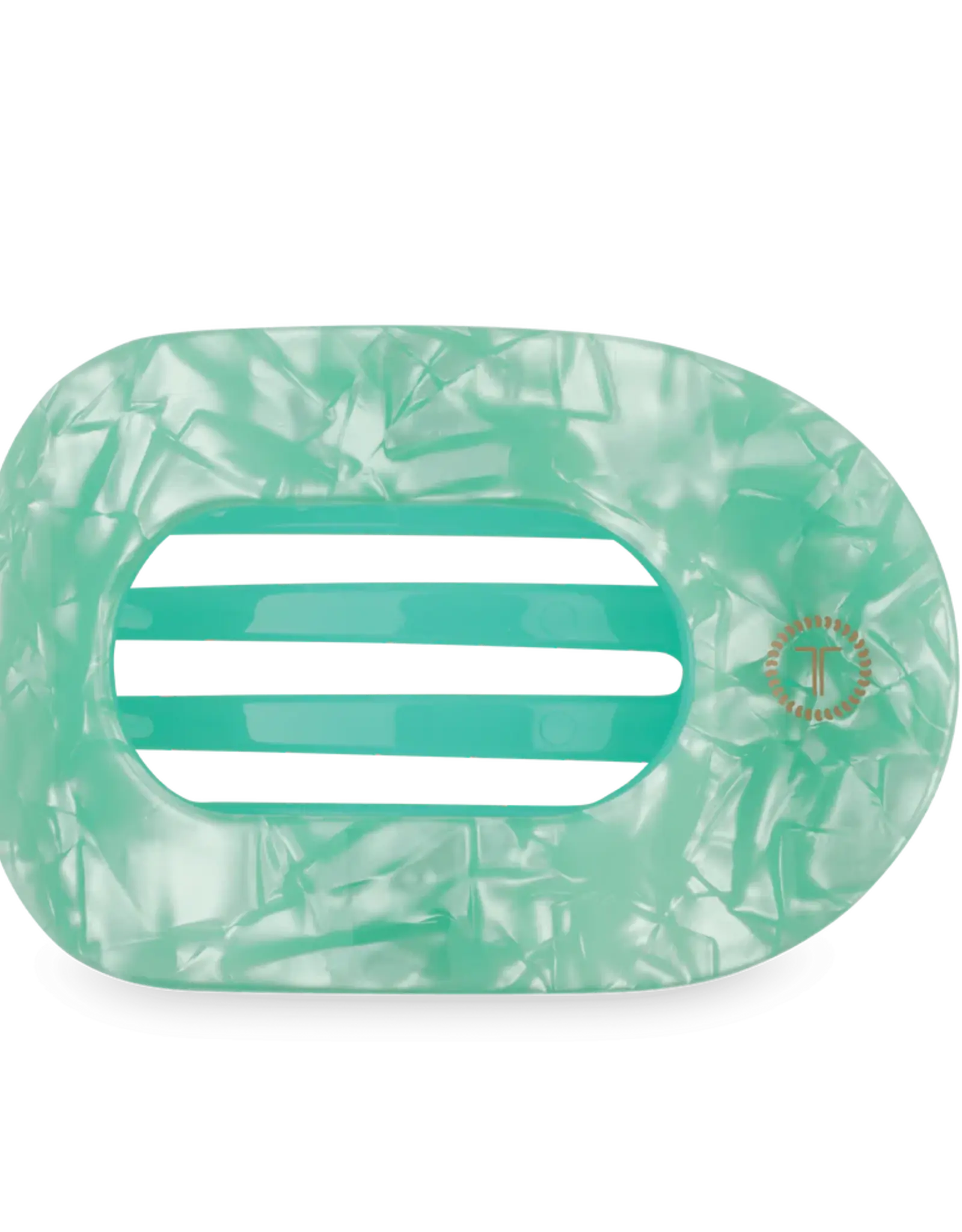 Teleties Flat Round Clip Spring Splash LG