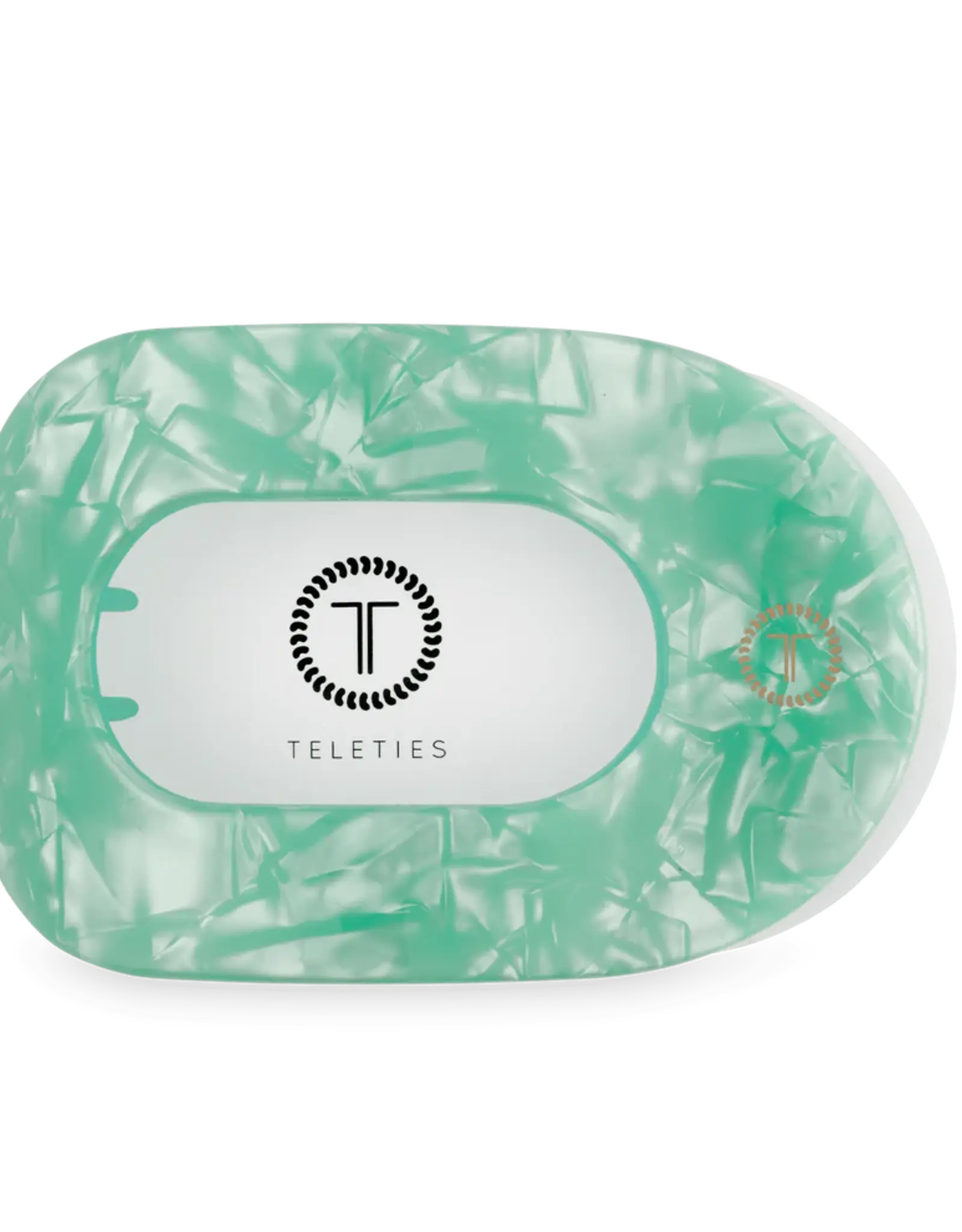 Teleties Flat Round Clip Spring Splash LG