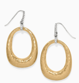 Meridian Geo Open Hoop French Wire Earrings