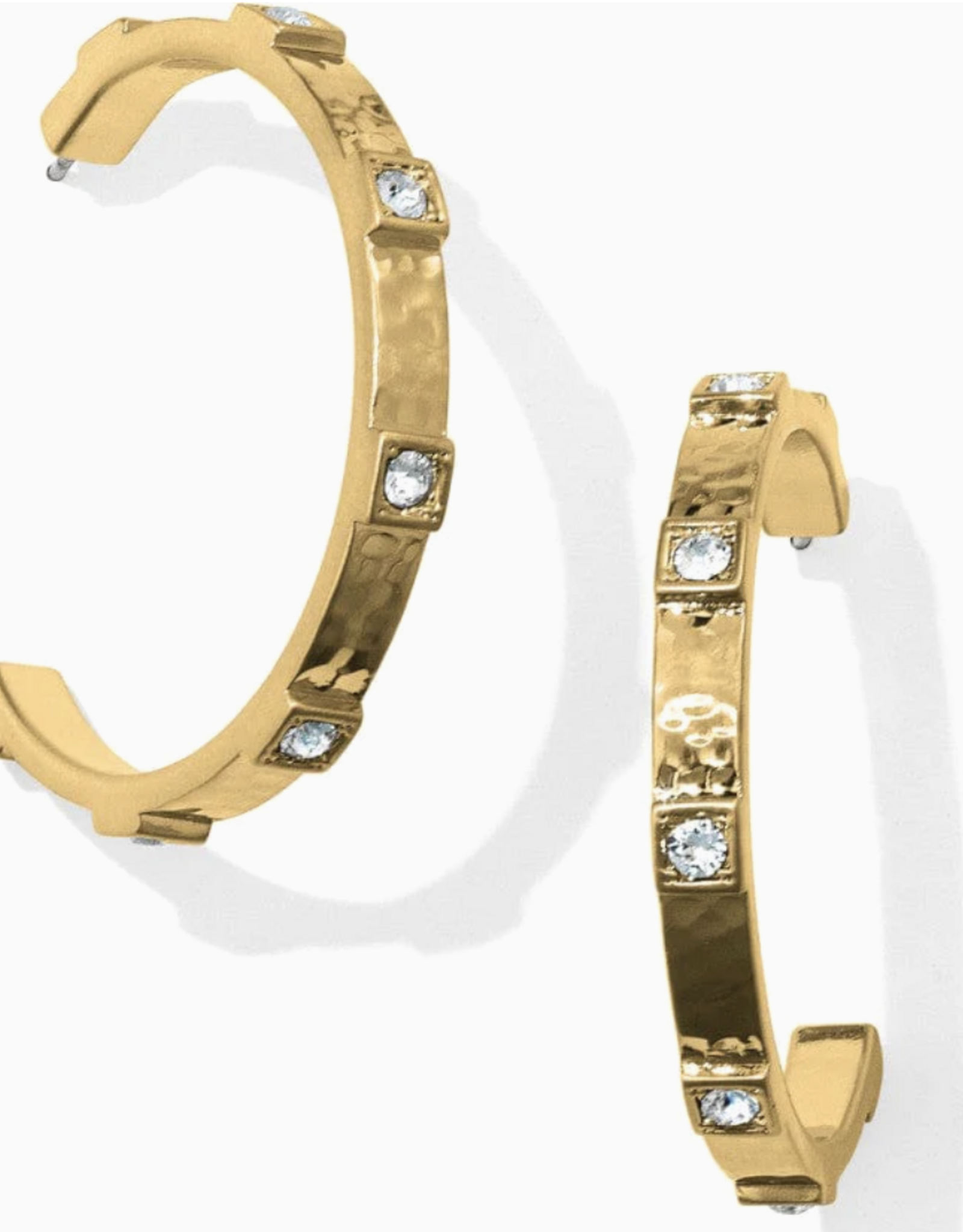 Meridian Zenith Station Hoop Earrings Gold