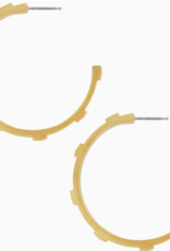 Meridian Zenith Station Hoop Earrings Gold