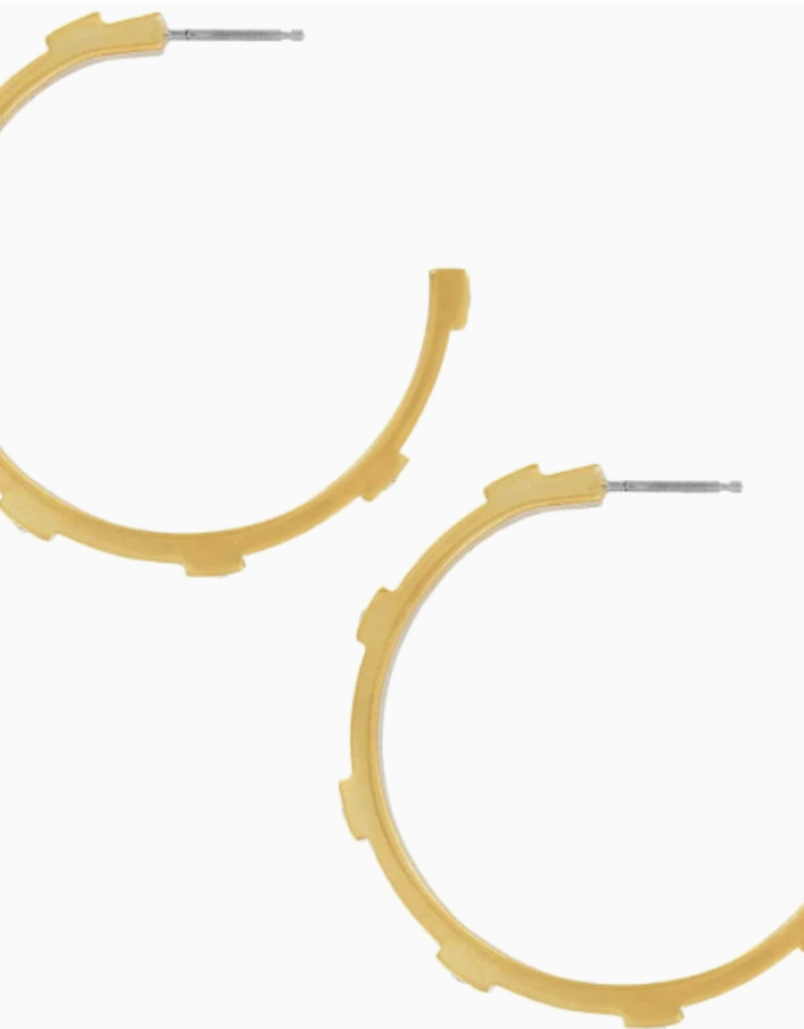 Meridian Zenith Station Hoop Earrings Gold