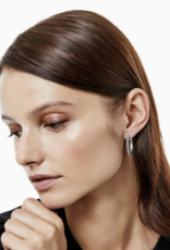 Earrings Meridian Thin Small Hoop Silver