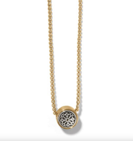 Ferrara Two Tone Luce Mini Pendant Necklace