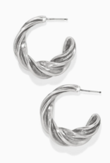Antica Hoop Earrings Silver