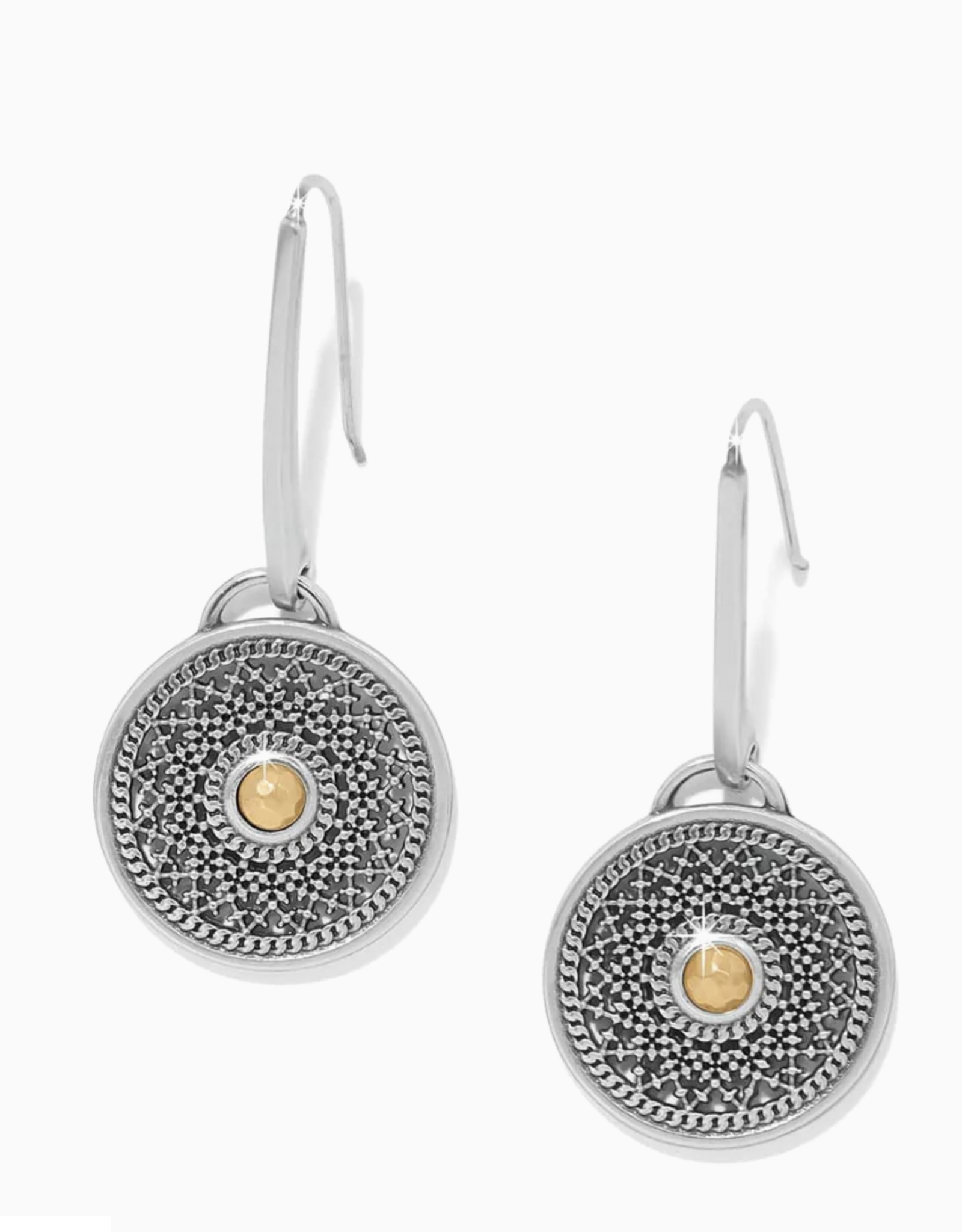 Ferrara Segreta Medallion French Wire Earrings