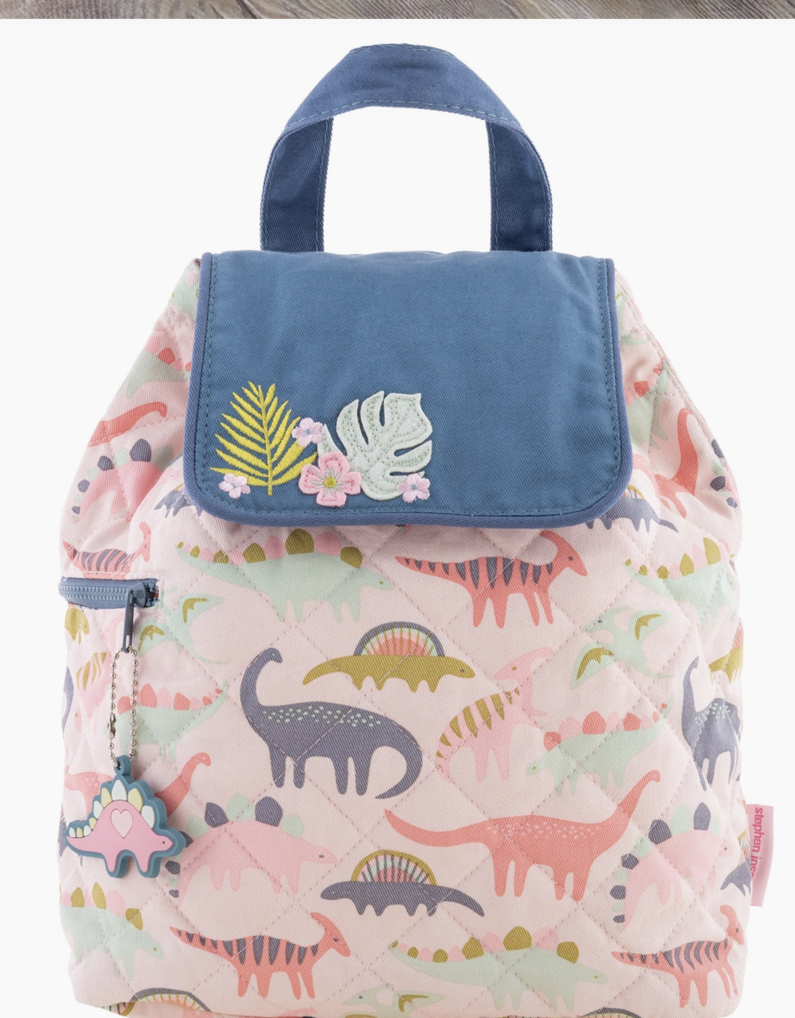 Quilted Backpack Pink Dino S23