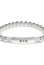 Meridian Mom Stretch Bracelet Silver OS