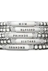 Meridian Mom Stretch Bracelet Silver OS