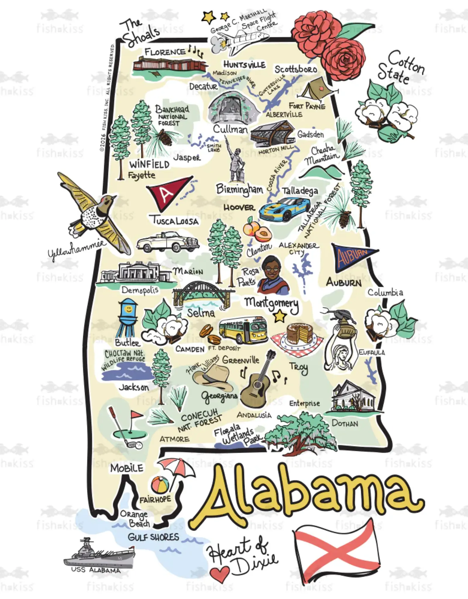 Swig Alabama Iced Cup Coolie (Medium)