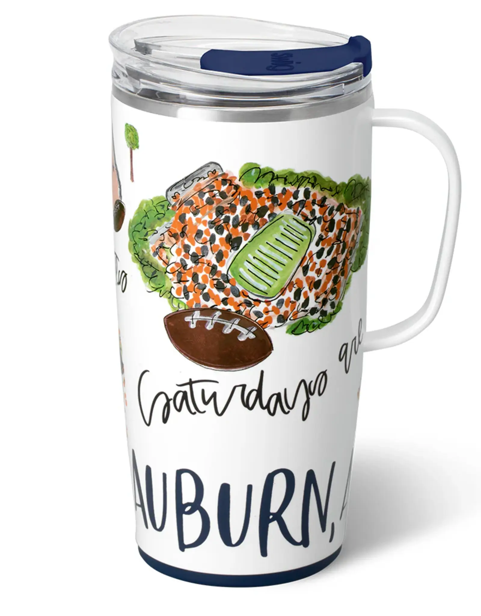 Swig Travel Mug Saturdays In Auburn 22oz