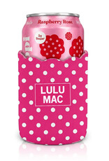 Girlie Girl Originals Lulu Mac Koozie Hot Pink/White Dot