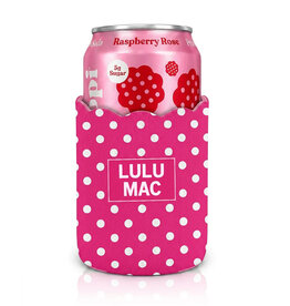 Girlie Girl Originals Lulu Mac Koozie Hot Pink/White Dot