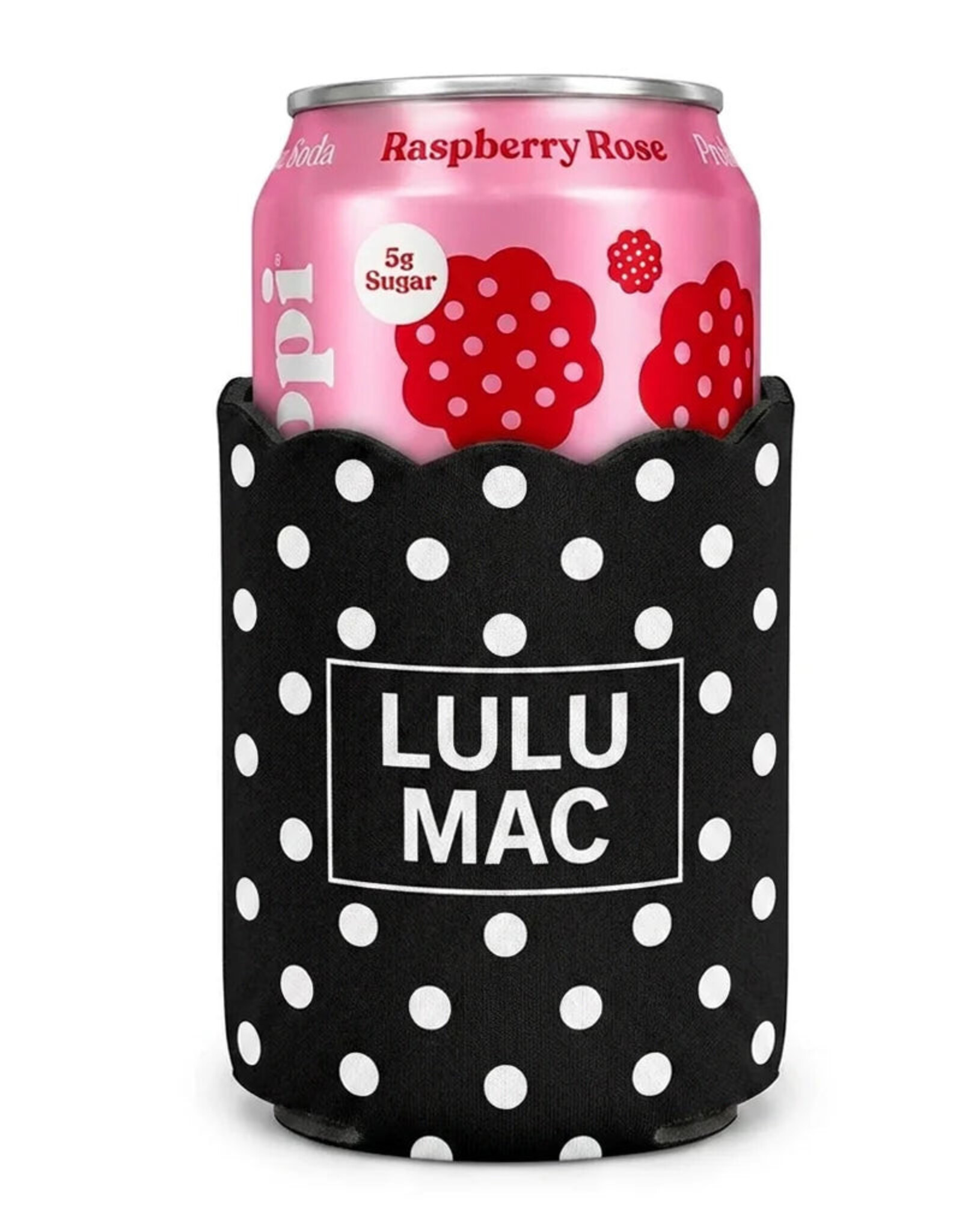 Girlie Girl Originals Lulu Mac Koozie Black/White Dot