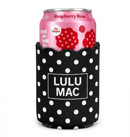 Girlie Girl Originals Lulu Mac Koozie Black/White Dot