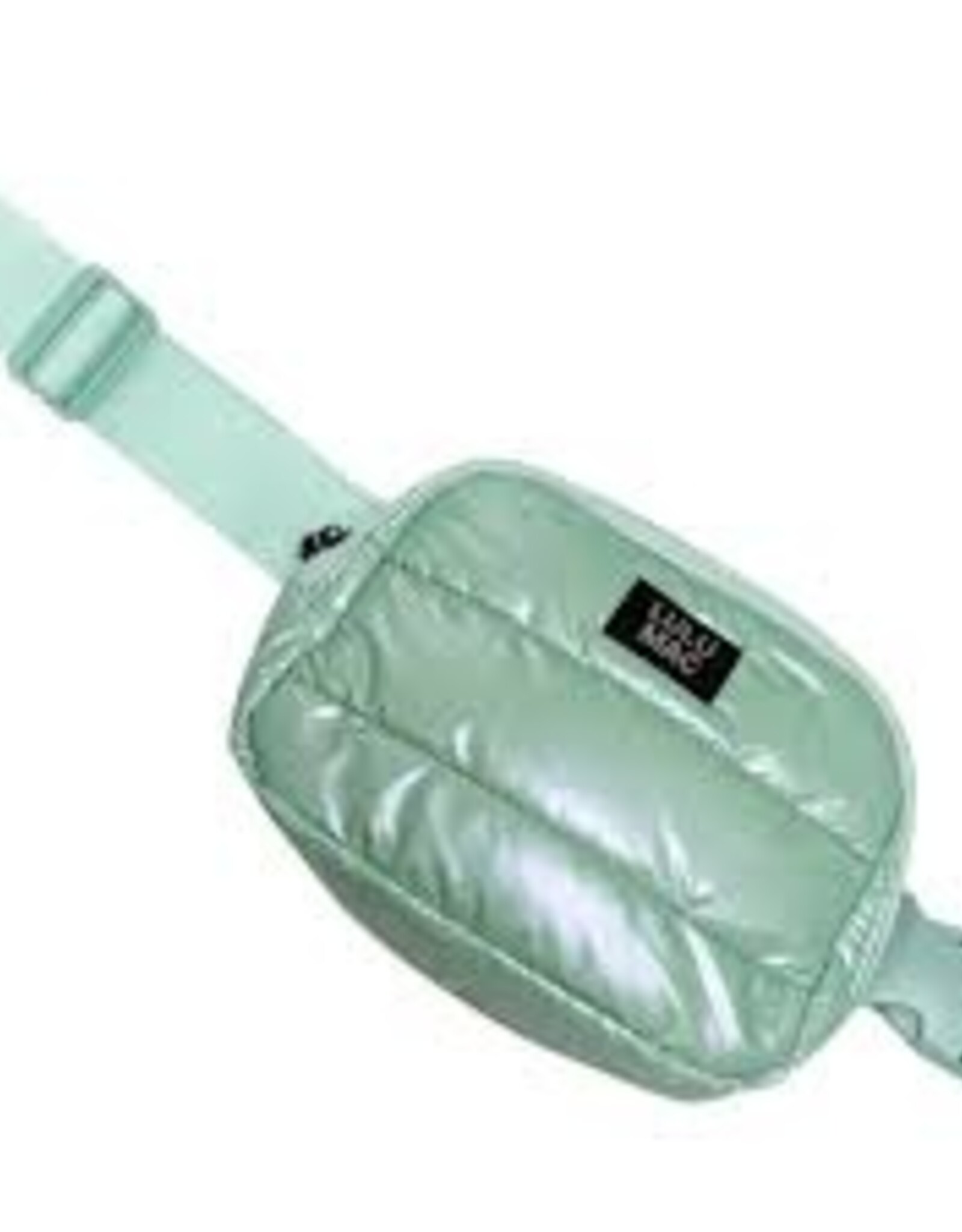 Girlie Girl Originals Lulu Mac Puffer Metallic Belt Bag Mint