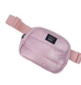 Girlie Girl Originals Lulu Mac Puffer Metallic Belt Bag Rose Gold