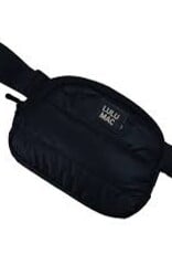 Girlie Girl Originals Lulu Mac Puffer Metallic Belt Bag Matte Black