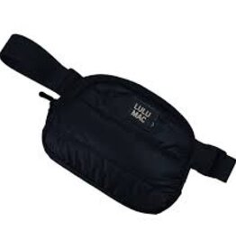 Girlie Girl Originals Lulu Mac Puffer Metallic Belt Bag Matte Black