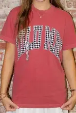 Girlie Girl Originals Lulu Mac Tee Houndstooth Crimson 2X