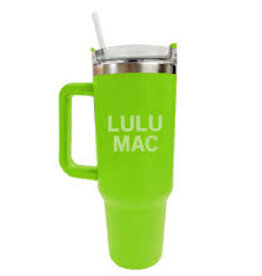 Girlie Girl Originals Lulu Mac Morgan Tumbler Lime w/Lt Green Logo