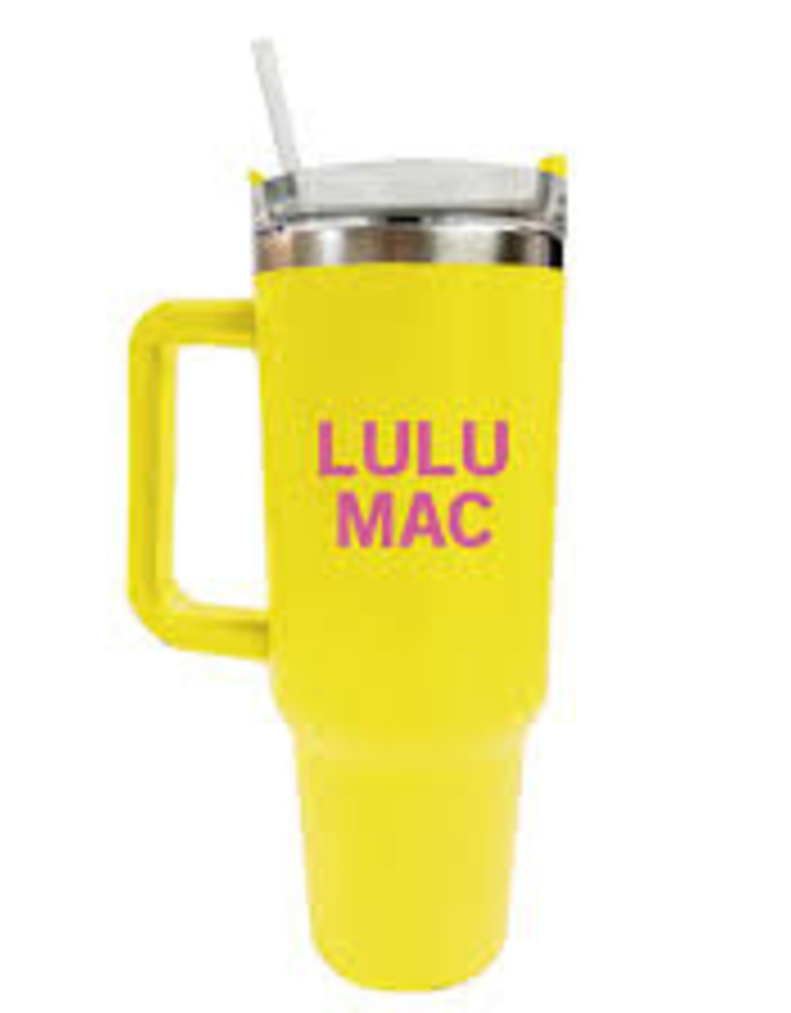 Girlie Girl Originals Lulu Mac Morgan Tumbler Yellow w/Bubblegum Logo