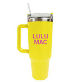 Girlie Girl Originals Lulu Mac Morgan Tumbler Yellow w/Bubblegum Logo