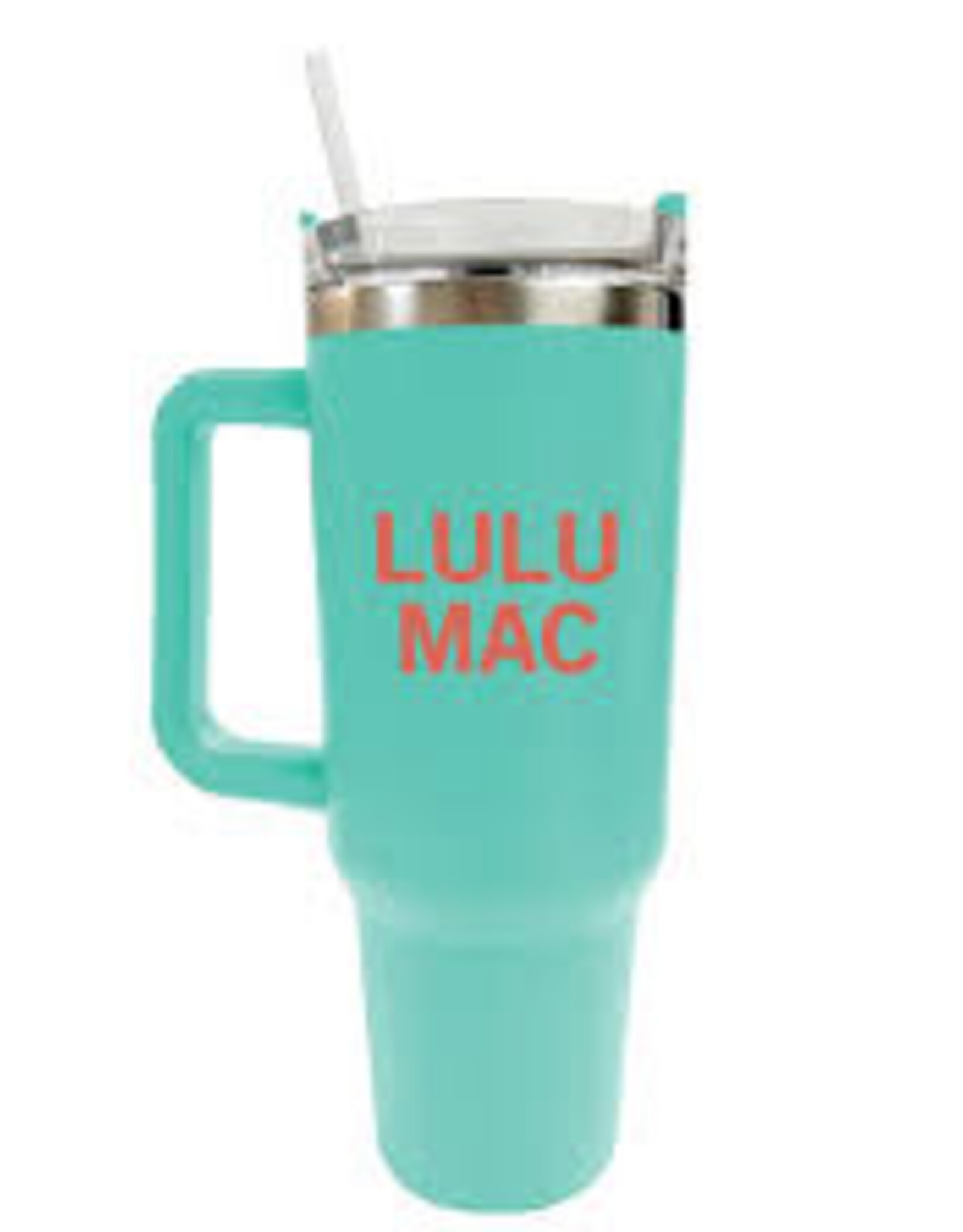 Girlie Girl Originals Lulu Mac Morgan Tumbler Turquoise w/Orange Logo