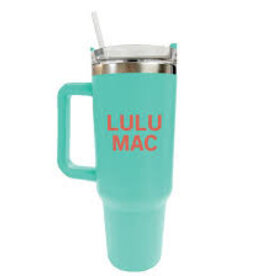 Girlie Girl Originals Lulu Mac Morgan Tumbler Turquoise w/Orange Logo