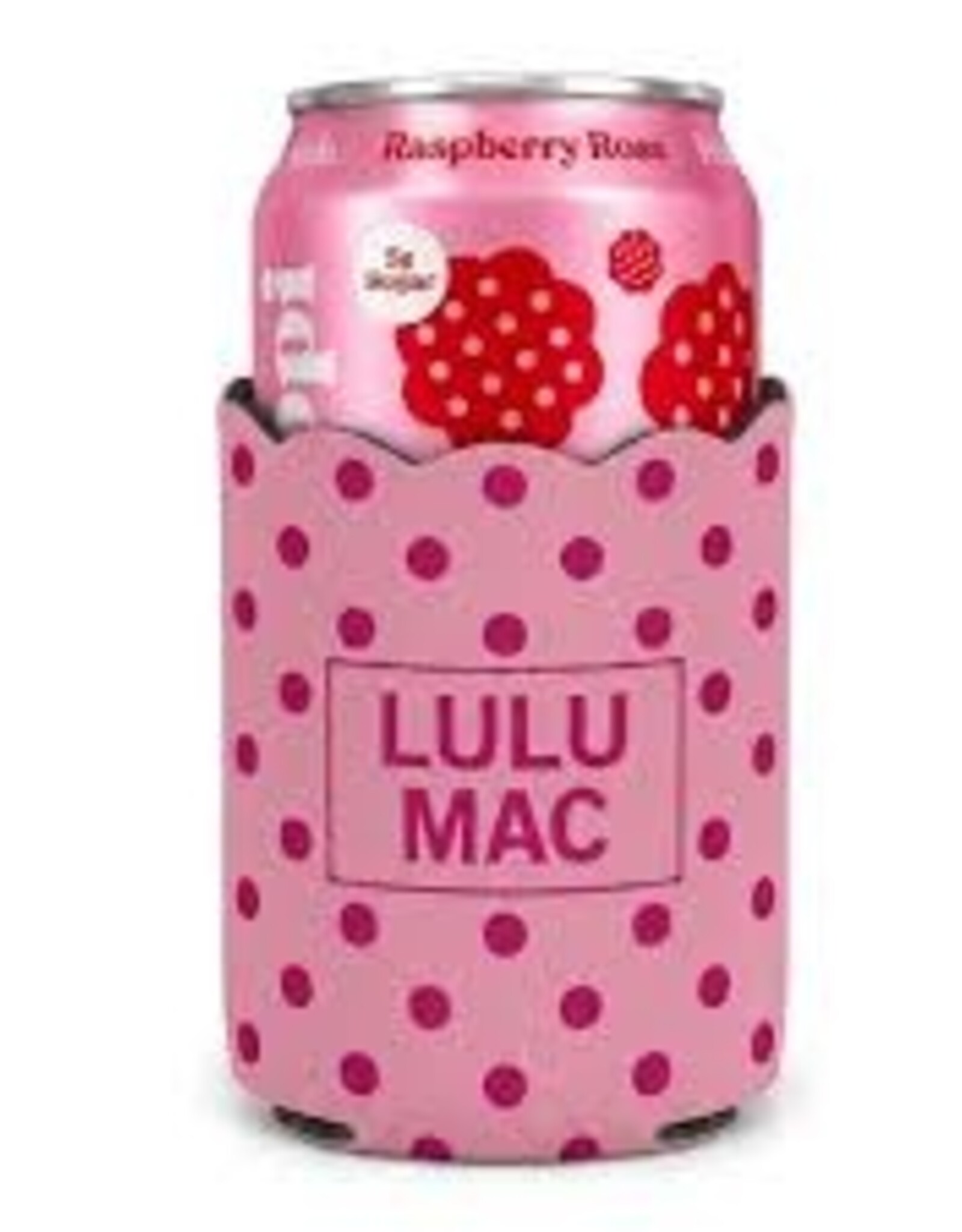 Girlie Girl Originals Lulu Mac Koozie Pink/Hot Pink Dot