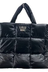 Girlie Girl Originals Lulu Mac LG Puffer Metallic Handbag Matte Black