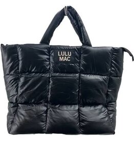 Girlie Girl Originals Lulu Mac LG Puffer Metallic Handbag Matte Black