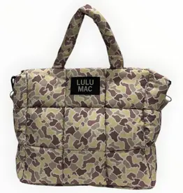 Girlie Girl Originals Lulu Mac LG Puffer Handbag Light Camo