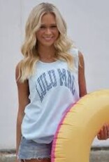 Girlie Girl Originals Lulu Mac Tank Stripe Chambray