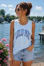 Girlie Girl Originals Lulu Mac Tank Stripe Chambray