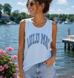 Girlie Girl Originals Lulu Mac Tank Stripe Chambray