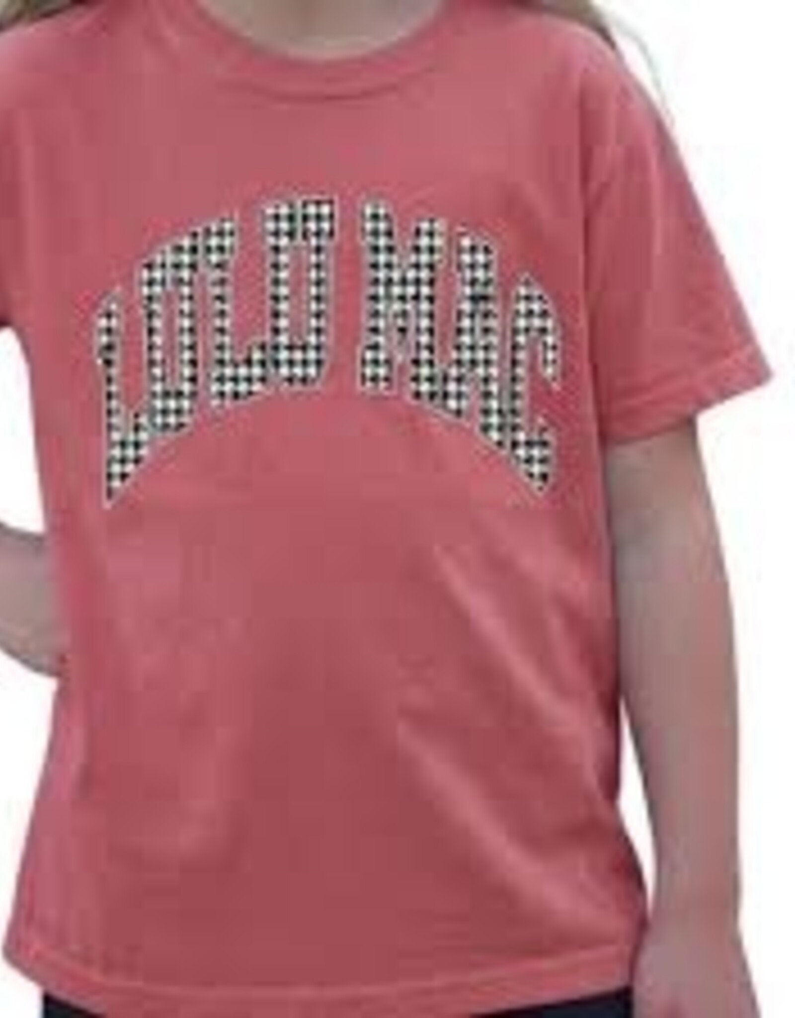 Girlie Girl Originals Lulu Mac Tee Houndstooth Crimson